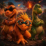 Trevor, Toppi en Bronto Bob