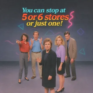 You could stop at five or six stores or just one