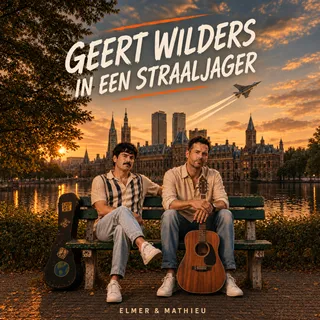 Geert Wilders in een straaljager