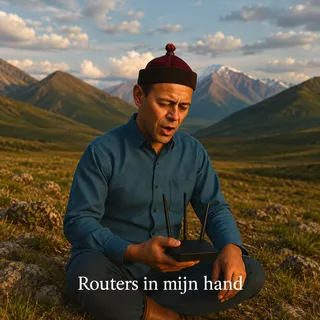Routers in mijn hand (Mongolian Cover)