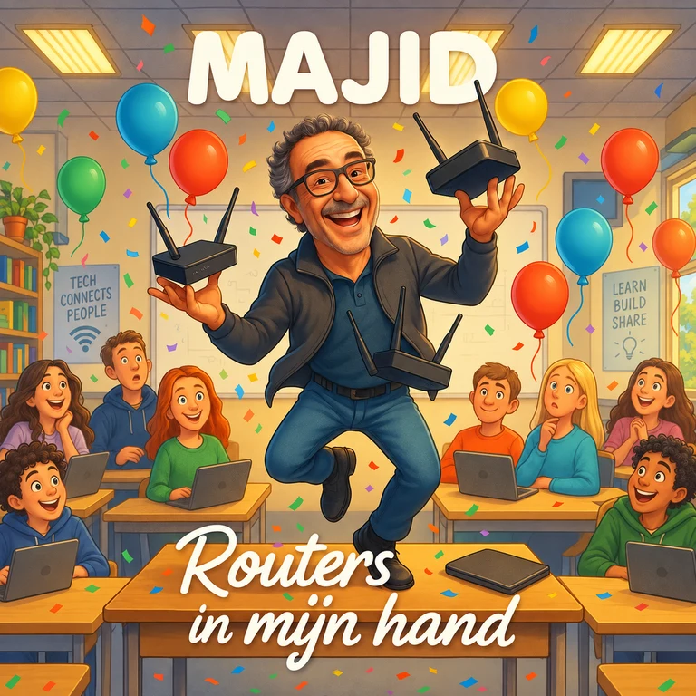 Routers in mijn hand