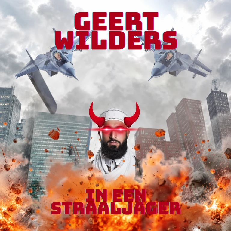 Geert Wilders in een Straaljager
