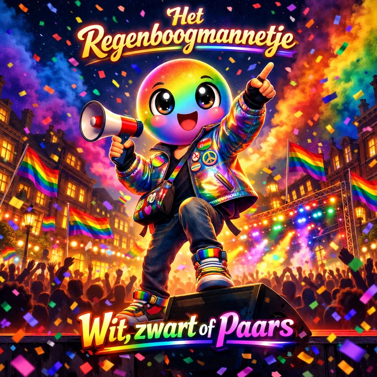Wit, zwart of paars
